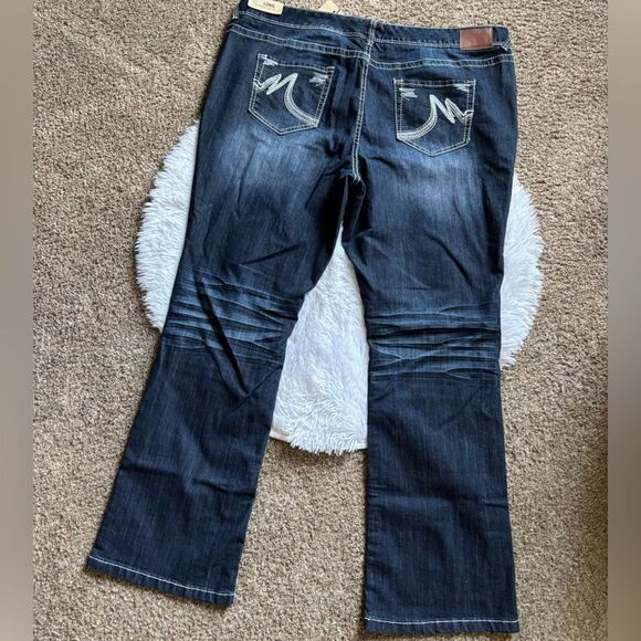 Maurice’s Jeans Ellie Straight Fit Slim Boot New Womens Size 26 Long - Picture 2 of 10